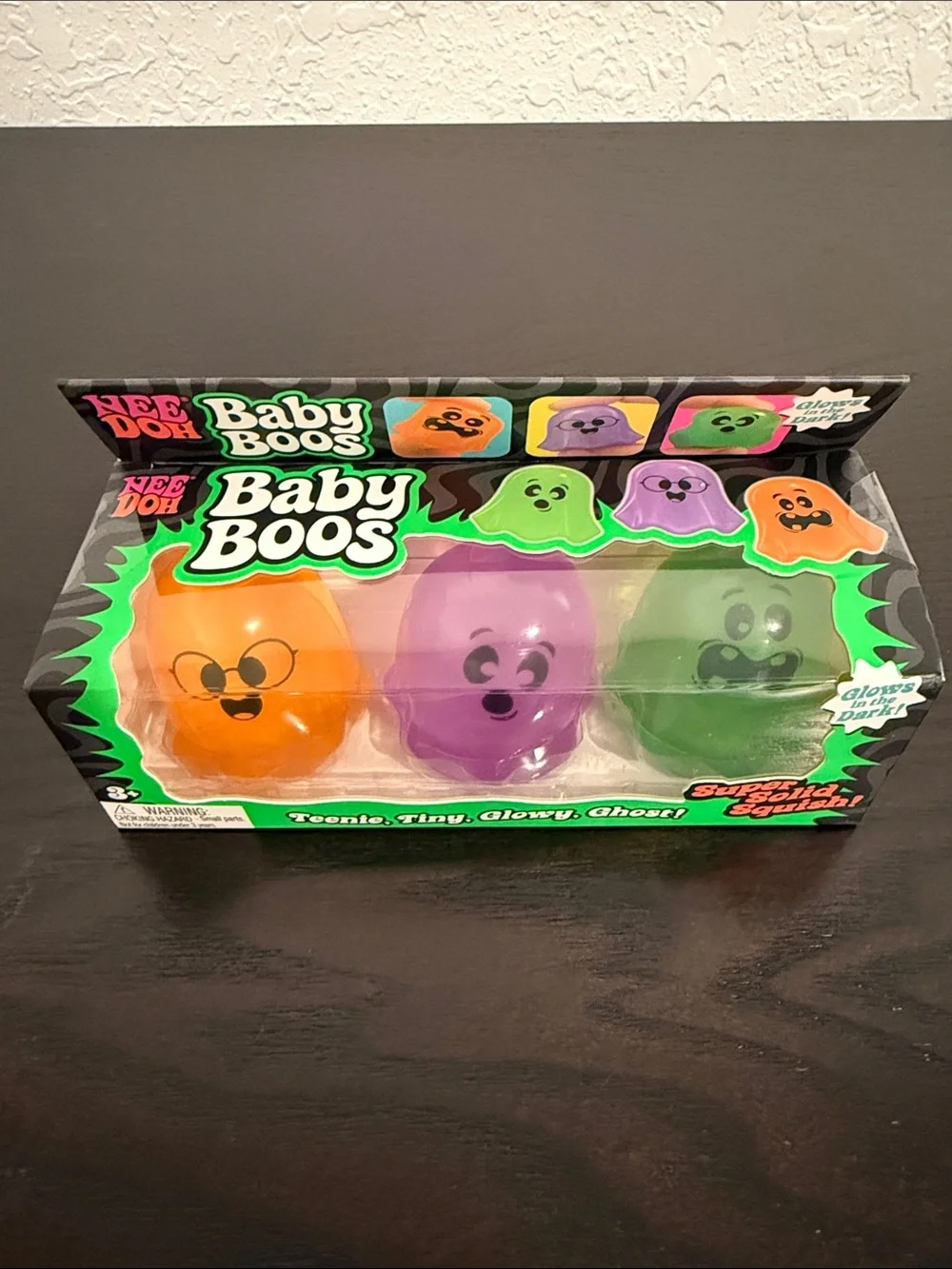 NeeDoh Glow-In-The-Dark Baby Boos Squishy Toy Set